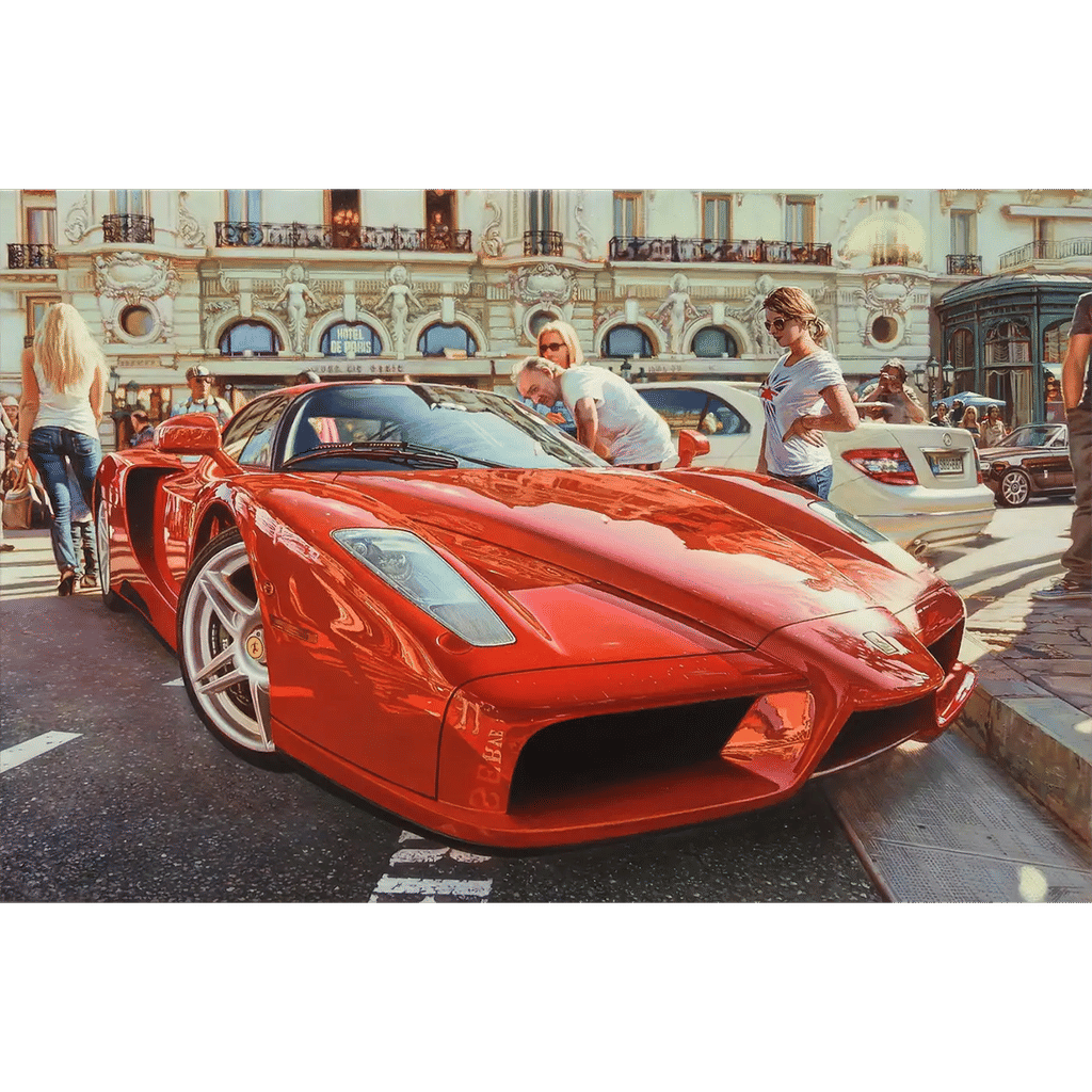 "Ferrari Enzo" Photorealism Painting 2023