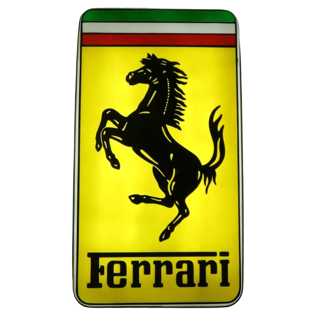 Ferrari Neon Sign In Acrylic Glass And Steel