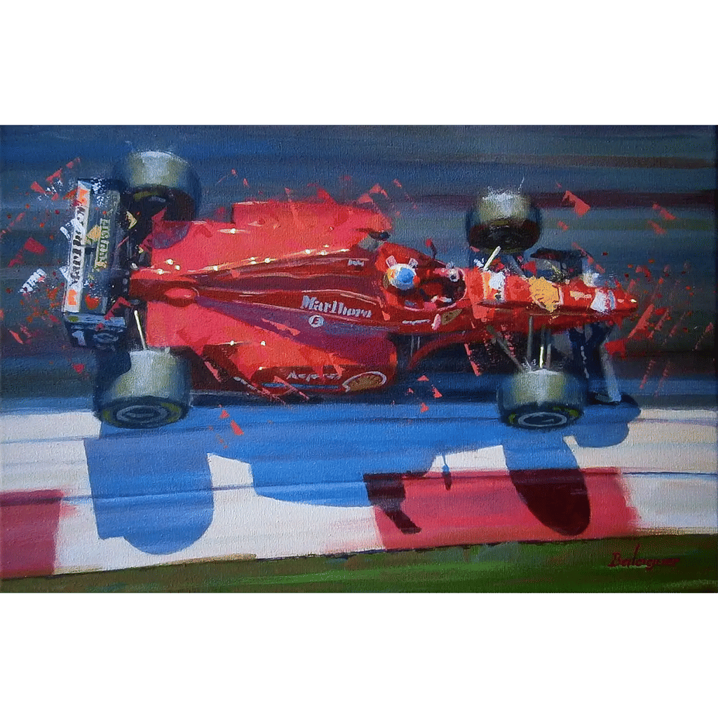 Alex Balaguer Balaguer 11 Shumacher. Car Races Monza 1996 Ferrari F310· original paint 2023