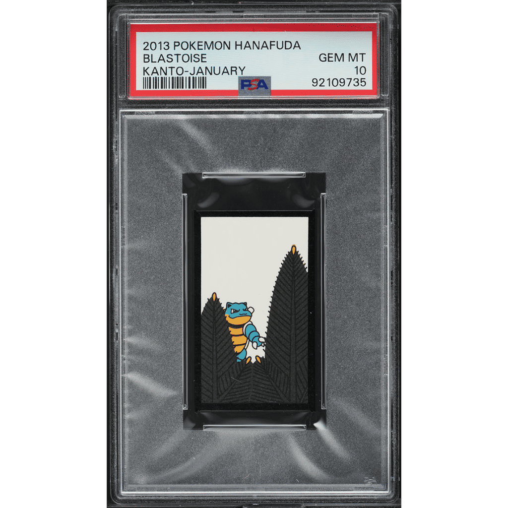 2013 Pokemon Hanafuda Kanto January Blastoise PSA 10 GEM MINT
