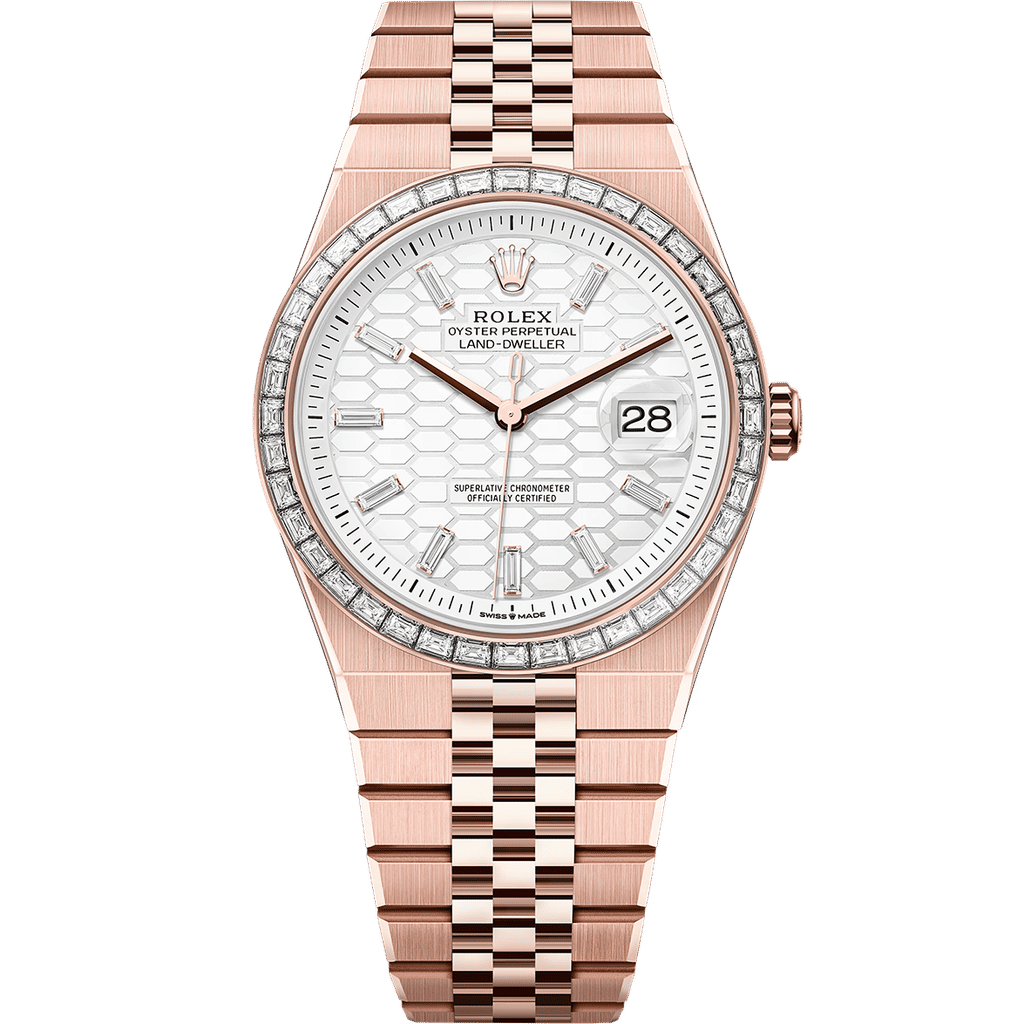 Rolex Land-Dweller Oyster Everose Gold and Diamonds 40mm