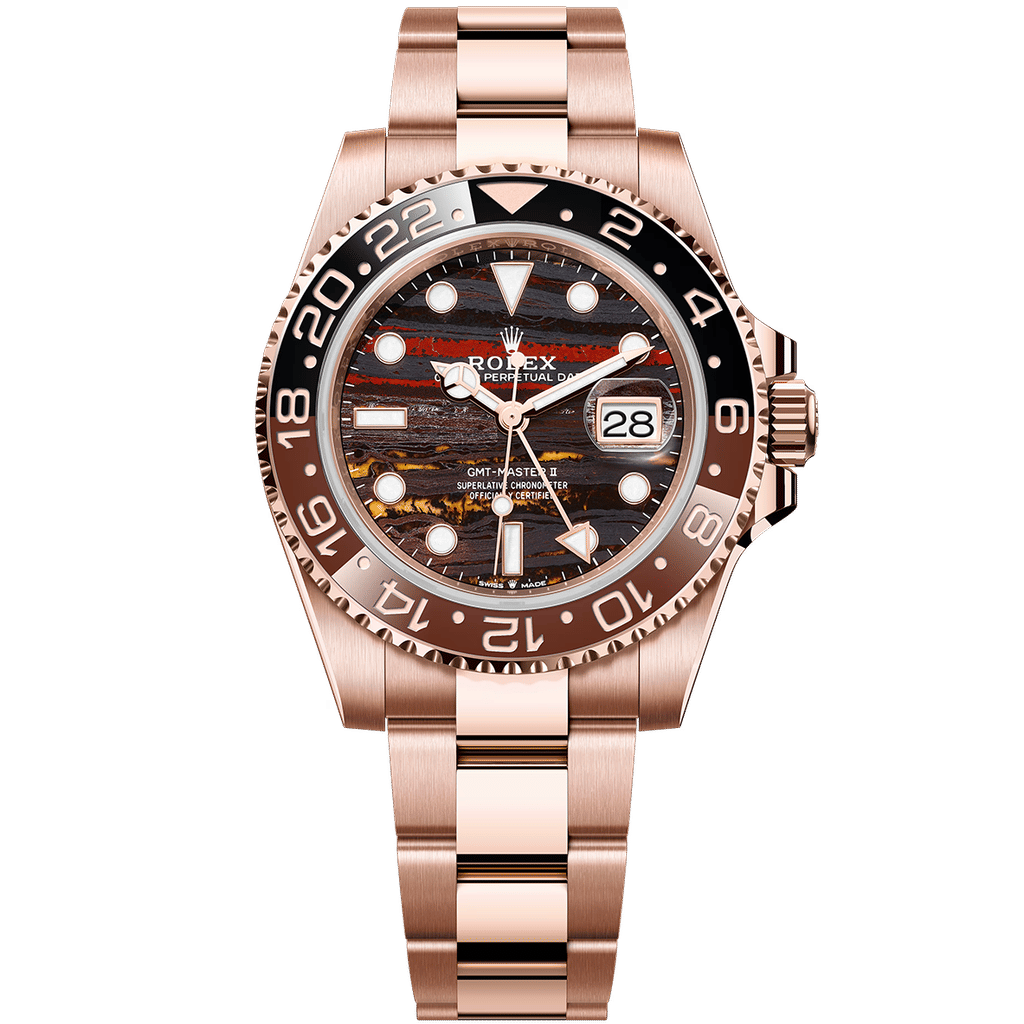 Rolex GMT-Master II Everose Gold Tiger Iron 40mm