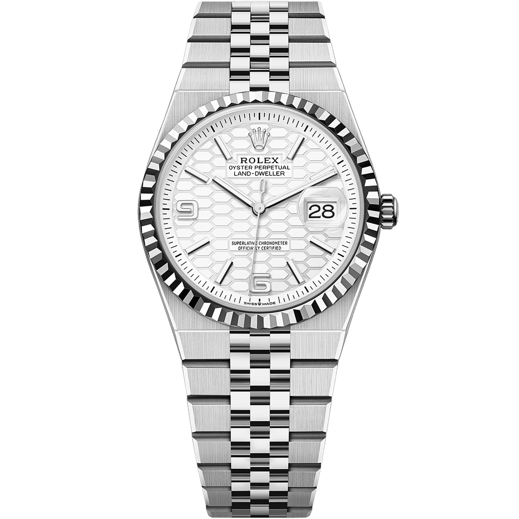 Rolex Land-Dweller White Gold White Honeycomb 36mm
