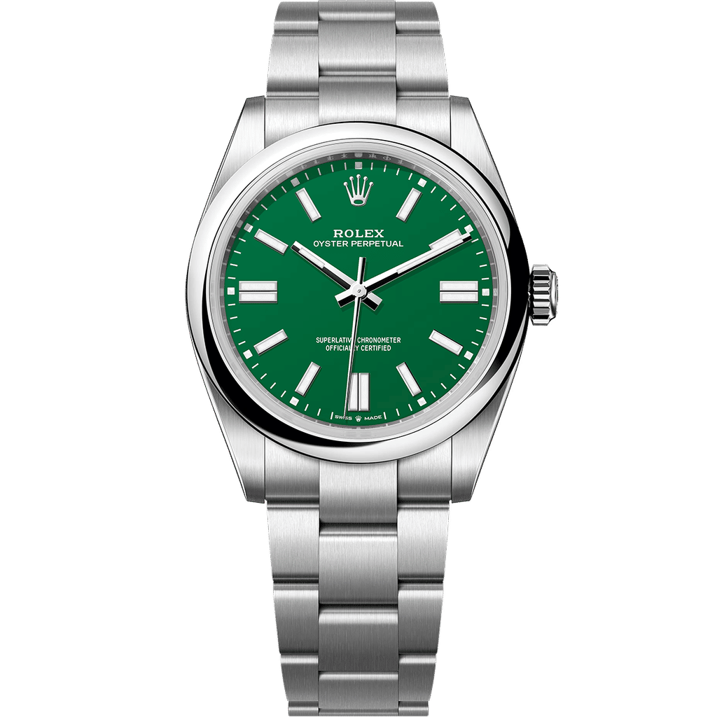 Rolex Oyster Perpetual Steel Green Dial 41mm