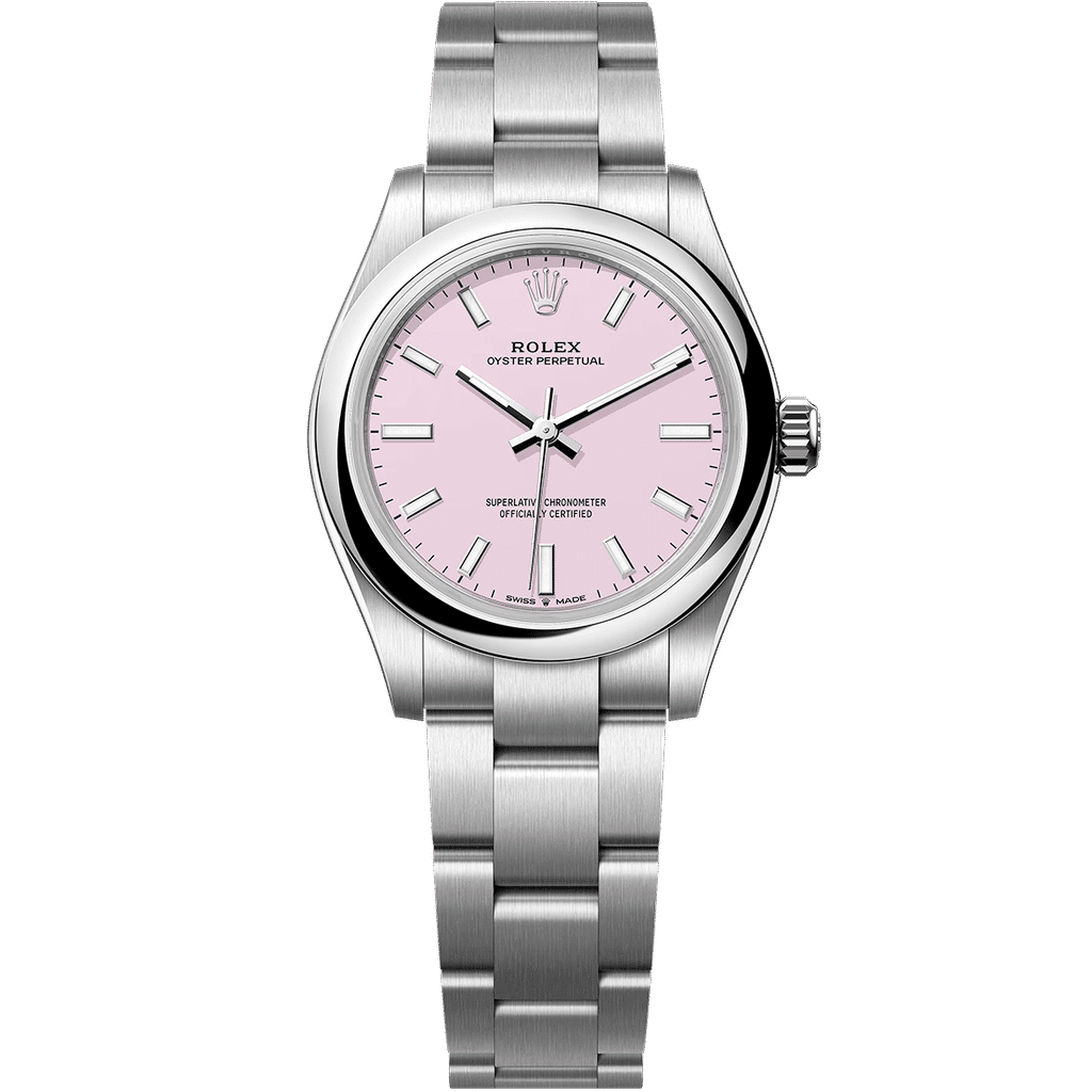 Rolex Oyster Perpetual Steel Candy Pink Dial 31mm