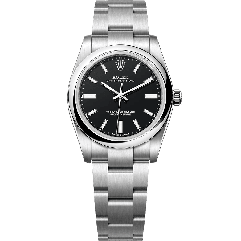 Rolex Oyster Perpetual Steel Black 34mm