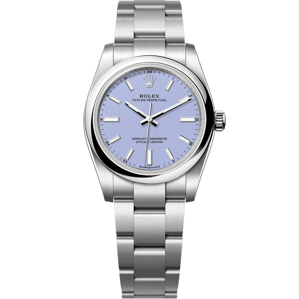 Rolex Oyster Perpetual Steel Lavender Dial 34mm