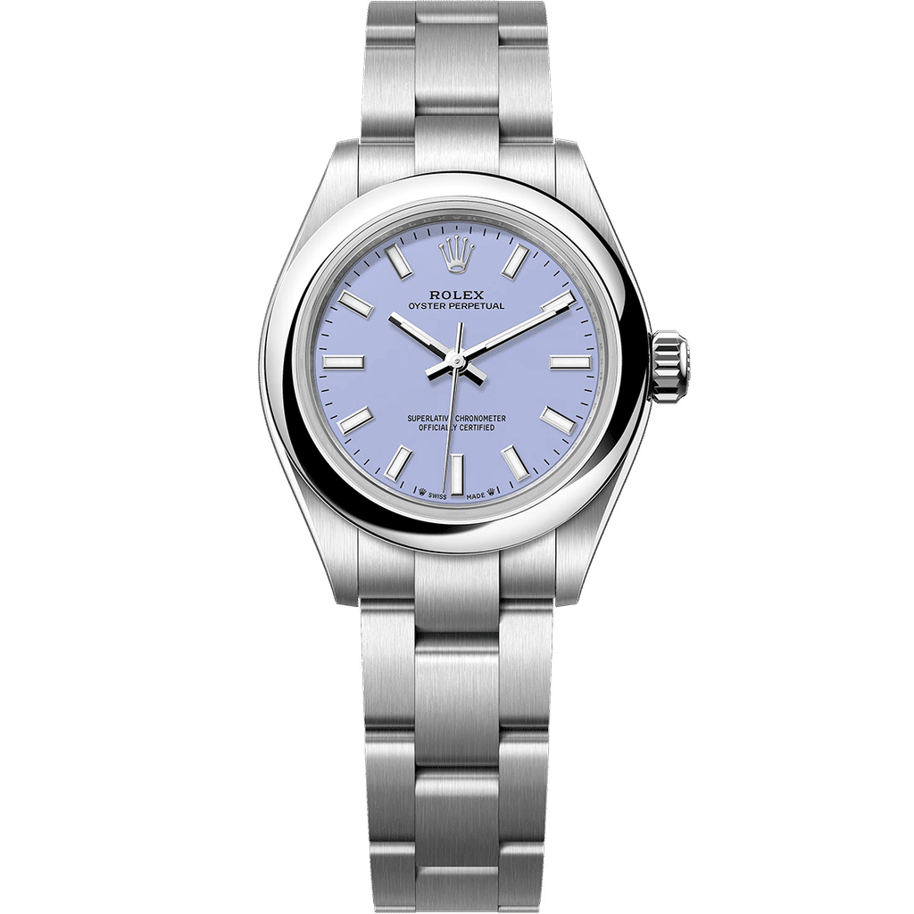 Rolex Oyster Perpetual Steel Lavender Dial 28mm