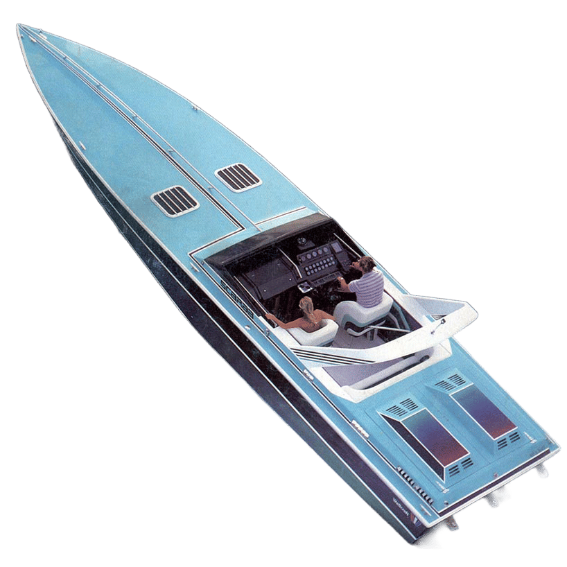 Miami Vice Original Boat Wellcraft Scarab 38KV