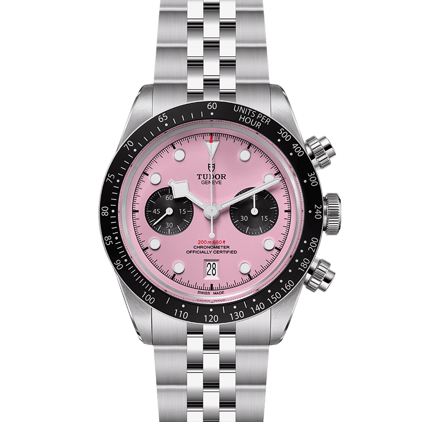 Tudor Black Bay Chrono Steel Case Pink Dial 41mm