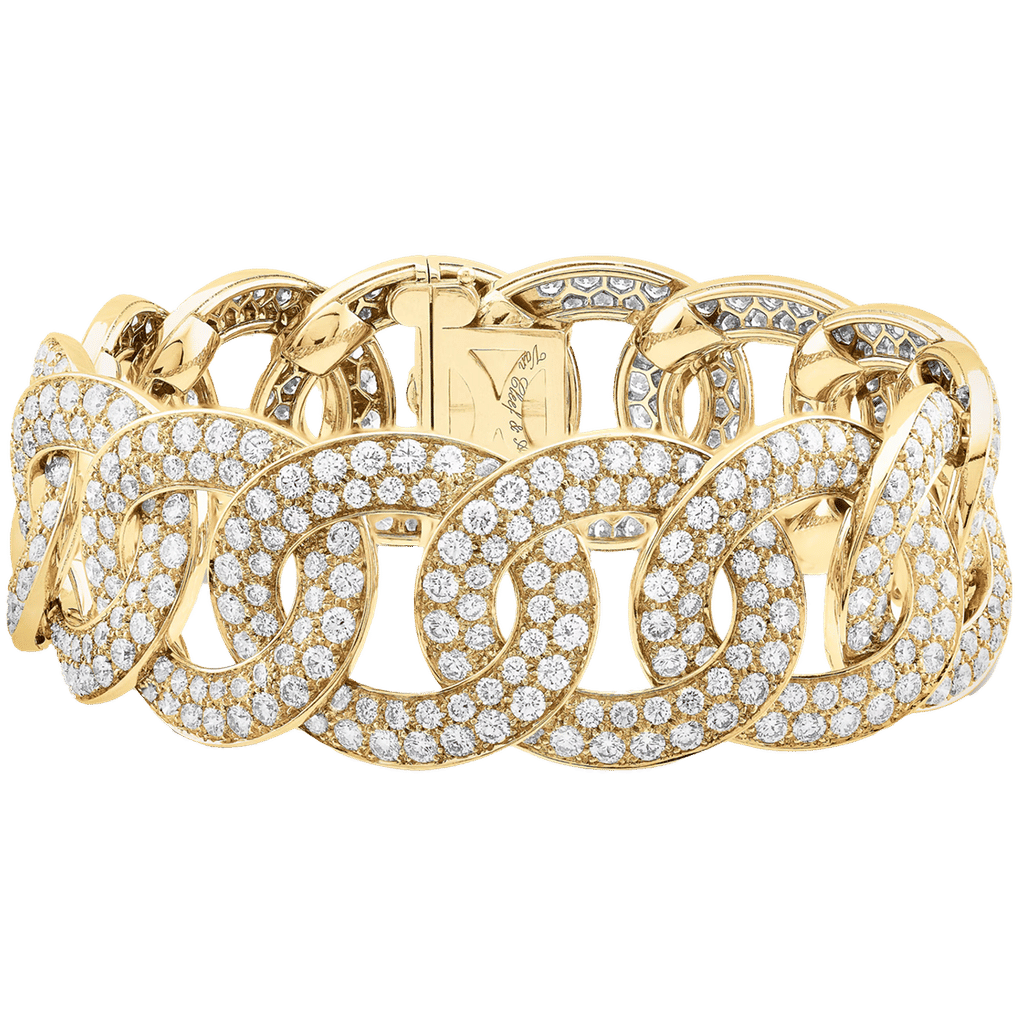 Van Cleef Olympia bracelet 18K yellow gold, Diamond
