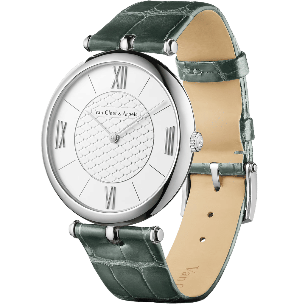 Van Cleef & Arpels Pierre 18K White Gold Diamond 38mm