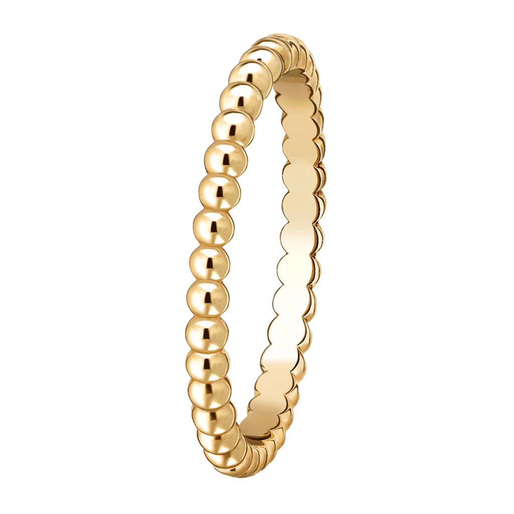 Van Cleef Perlée pearls of gold ring, small model 18K yellow gold