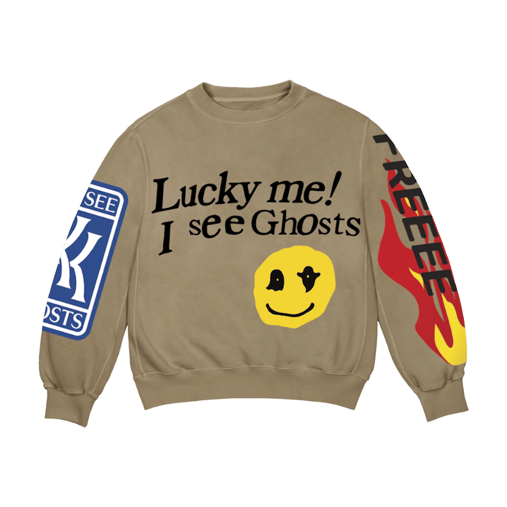 Kids See Ghosts Lucky Me Crewneck Sweatshirt Trench