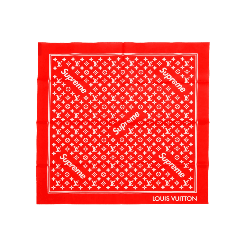 Supreme x Louis Vuitton Monogram Bandana Red