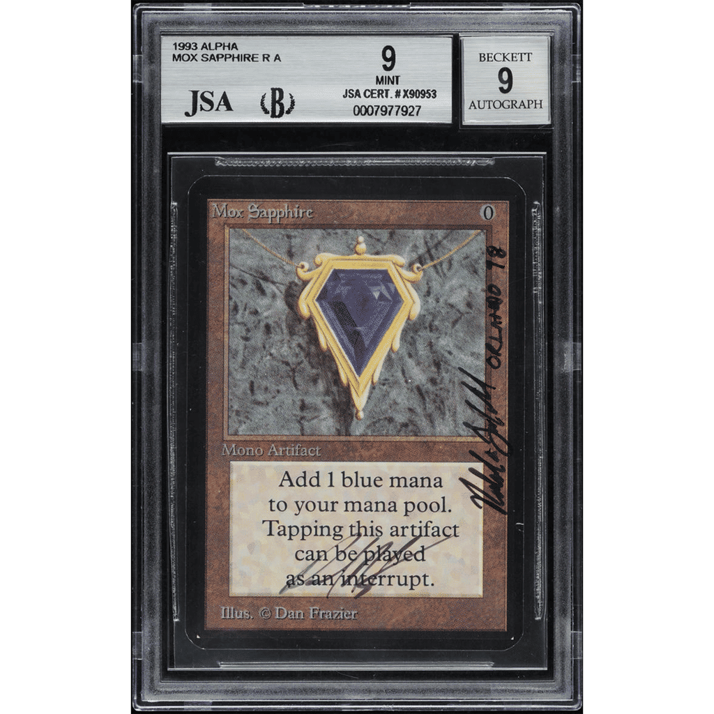 1993 Magic The Gathering MTG Alpha Mox Sapphire BGS 9 MINT