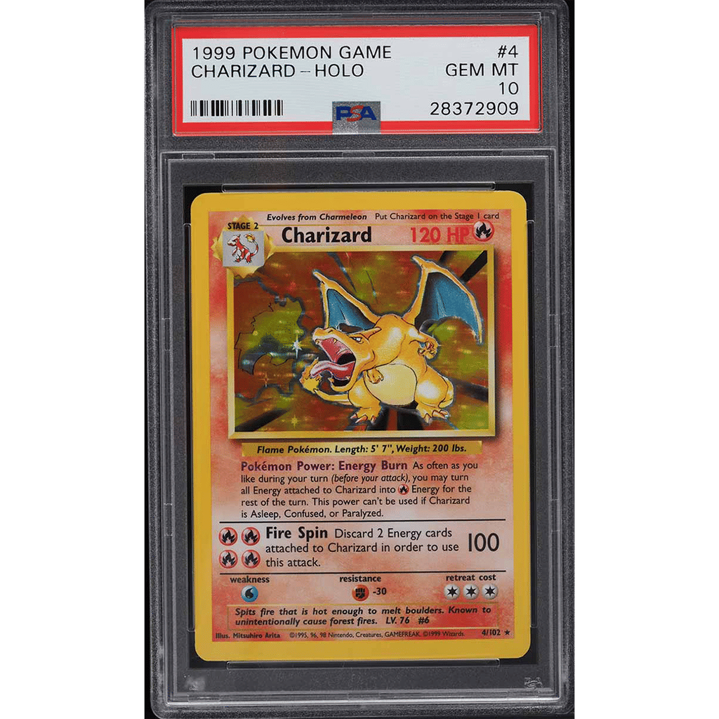 1999 Pokemon Base Set Holo Charizard #4 PSA 10 GEM MINT