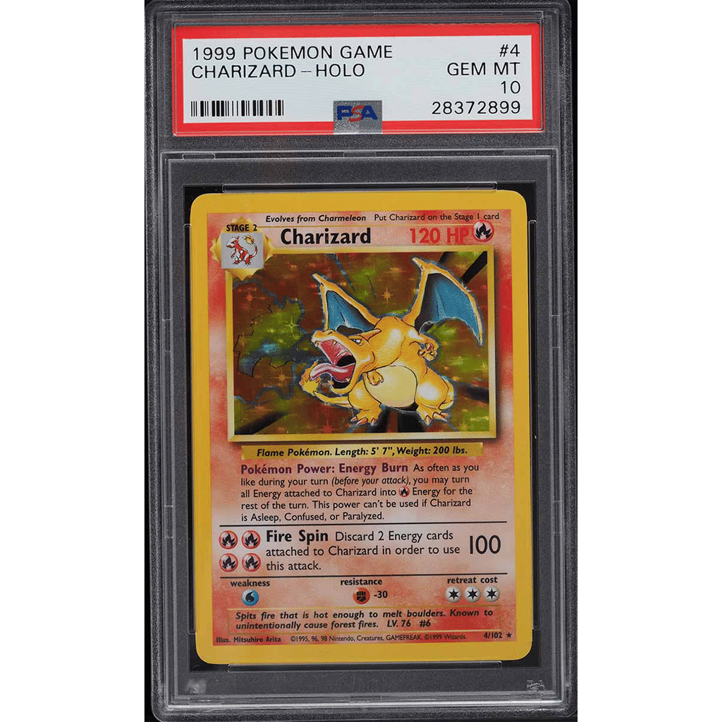 1999 Pokemon Base Set Holo Charizard #4 PSA 10 GEM MINT