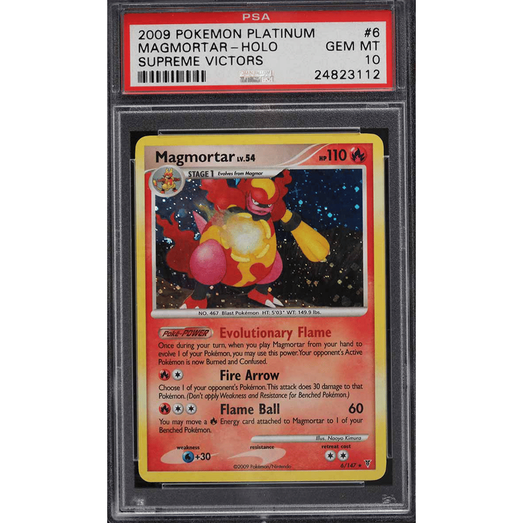2009 Pokemon Platinum Supreme Victors Holo Magmortar #6 PSA 10 GEM MINT