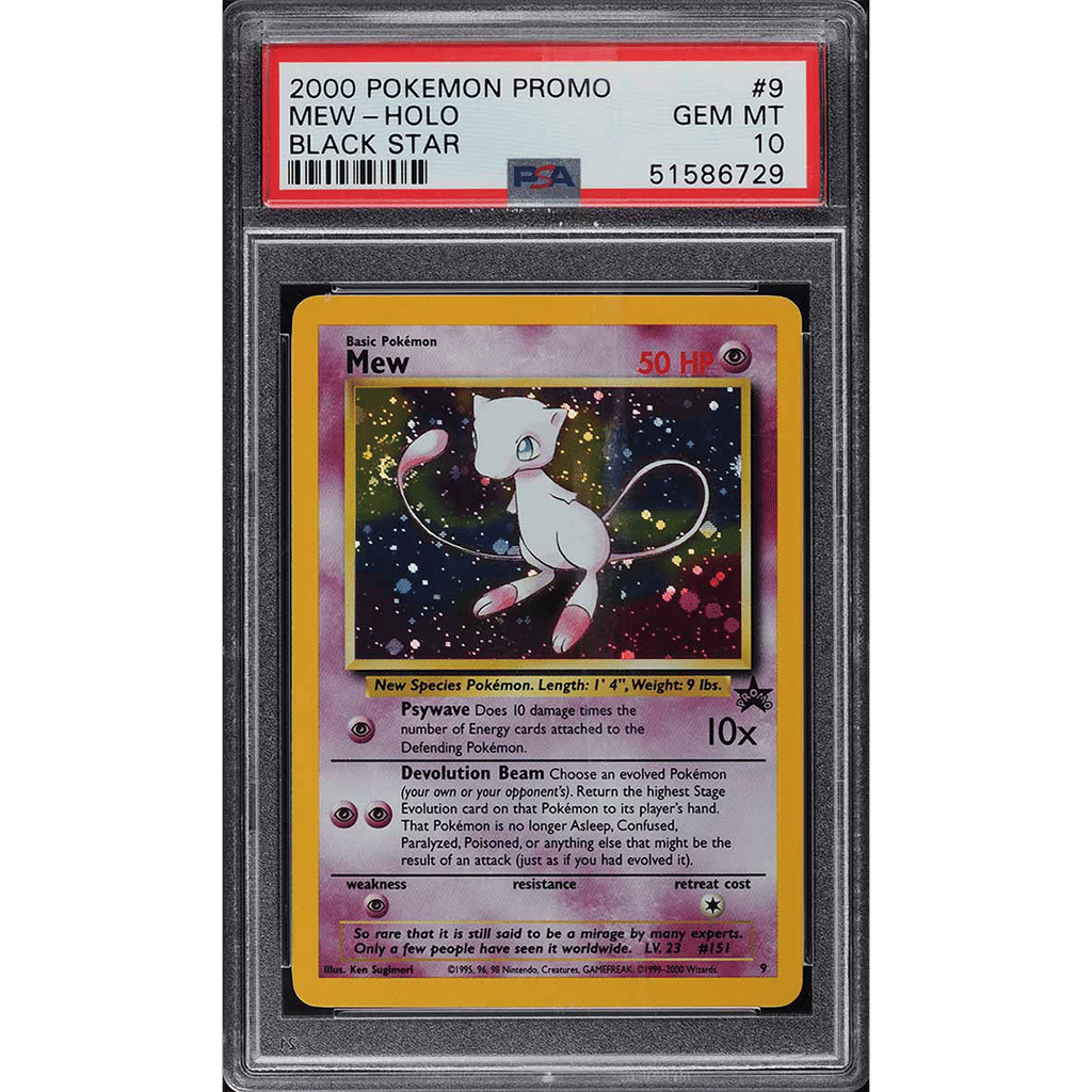 2000 Pokemon Black Star Promo Holo Mew #9 PSA 10 GEM MINT