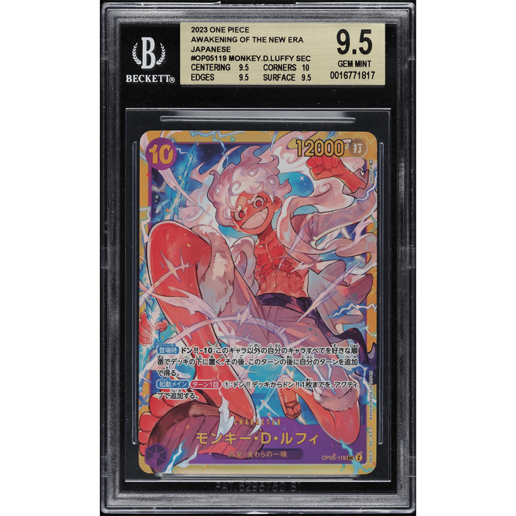 2023 One Piece Japanese Awakening Of New Era Monkey D. Luffy #OP05-119 BGS 9.5