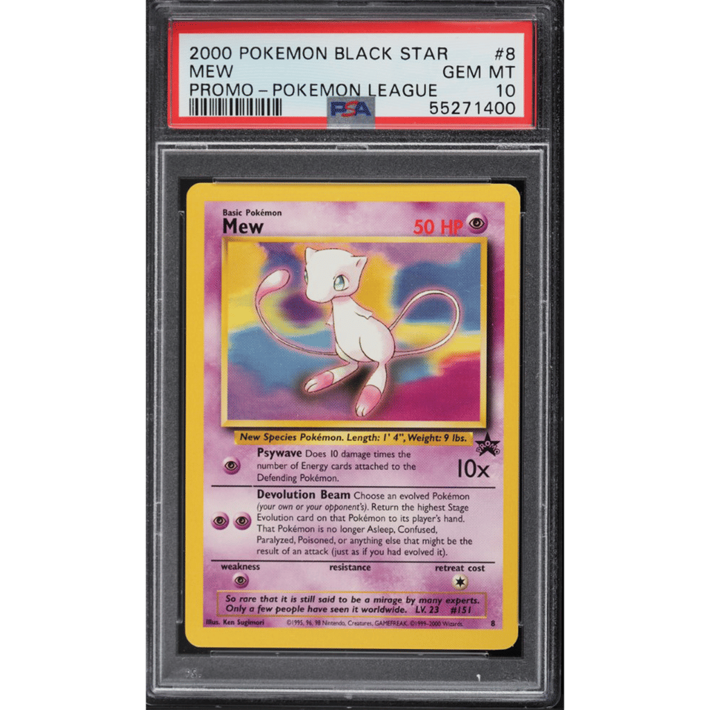2000 Pokemon League Black Star Promo Mew #8 PSA 10 GEM MINT