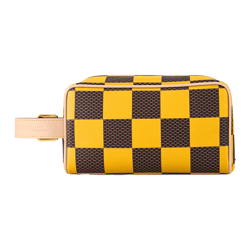 Louis Vuitton Locker Dopp Kit Damier Pop Yellow