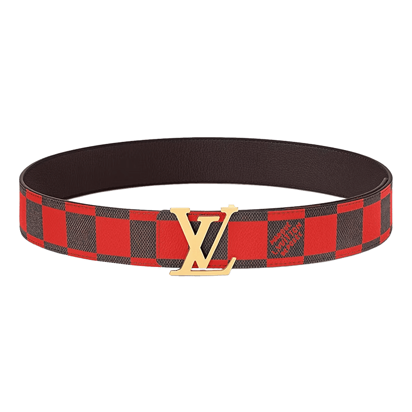 Louis Vuitton LV Initiales 40mm Reversible Belt Damier Pop Red