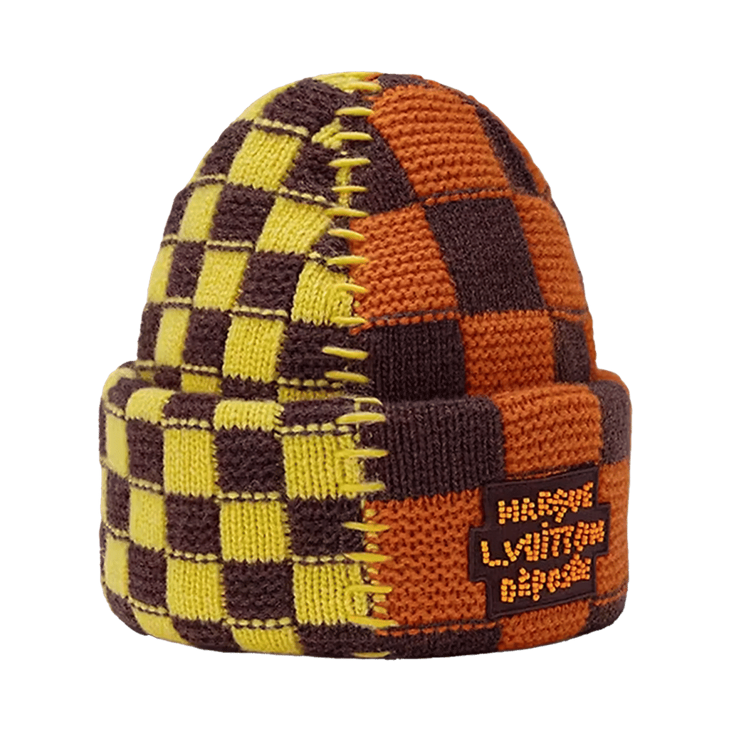 Louis Vuitton Damier Pop Split Beanie Yellow/Red