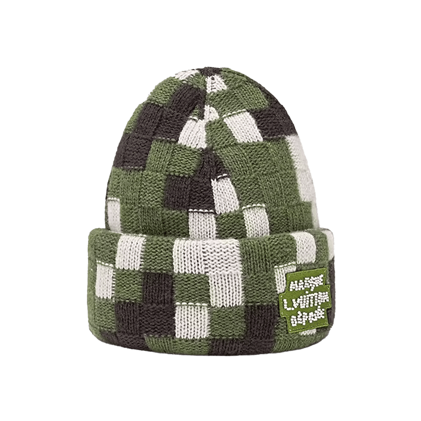Louis Vuitton Damoflage Beanie Green Damoflage Damier