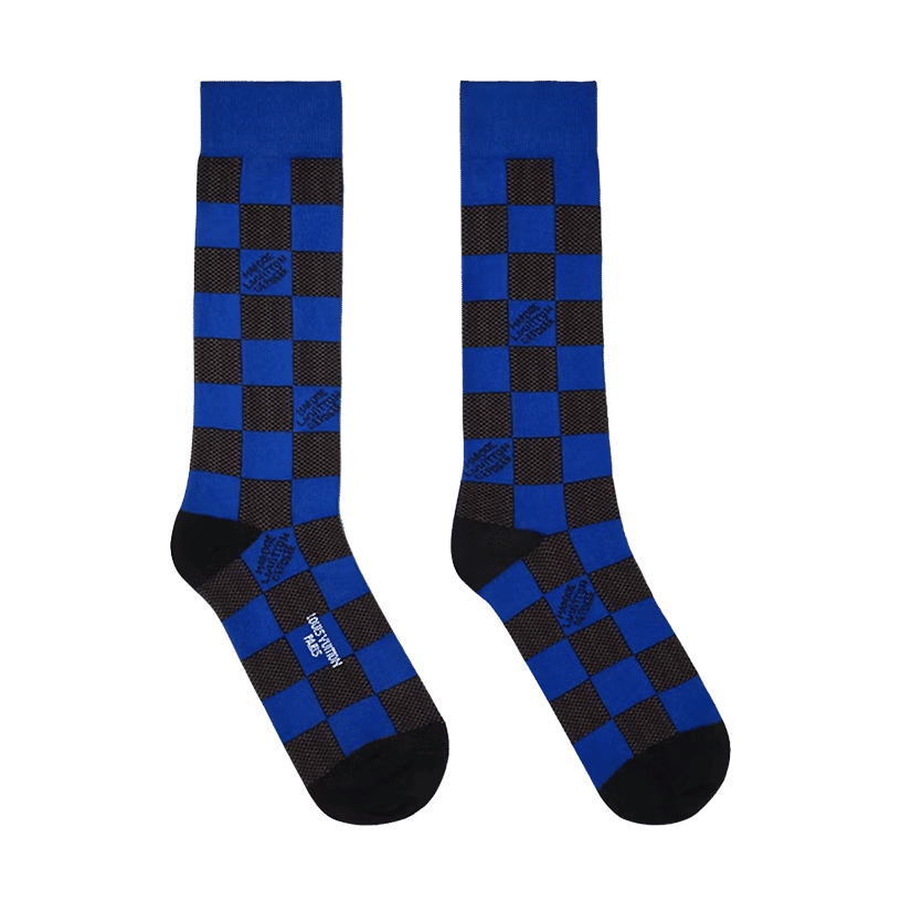 Louis Vuitton Damier Pop Socks Blue