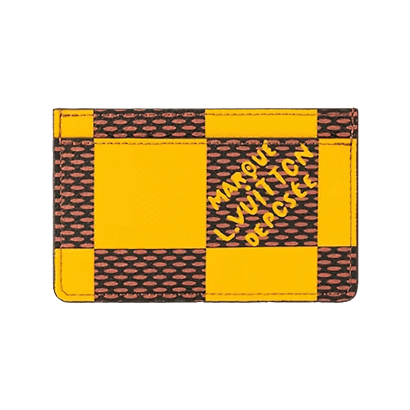 Louis Vuitton Porte Cartes Simple Damier Pop Jaune Mat