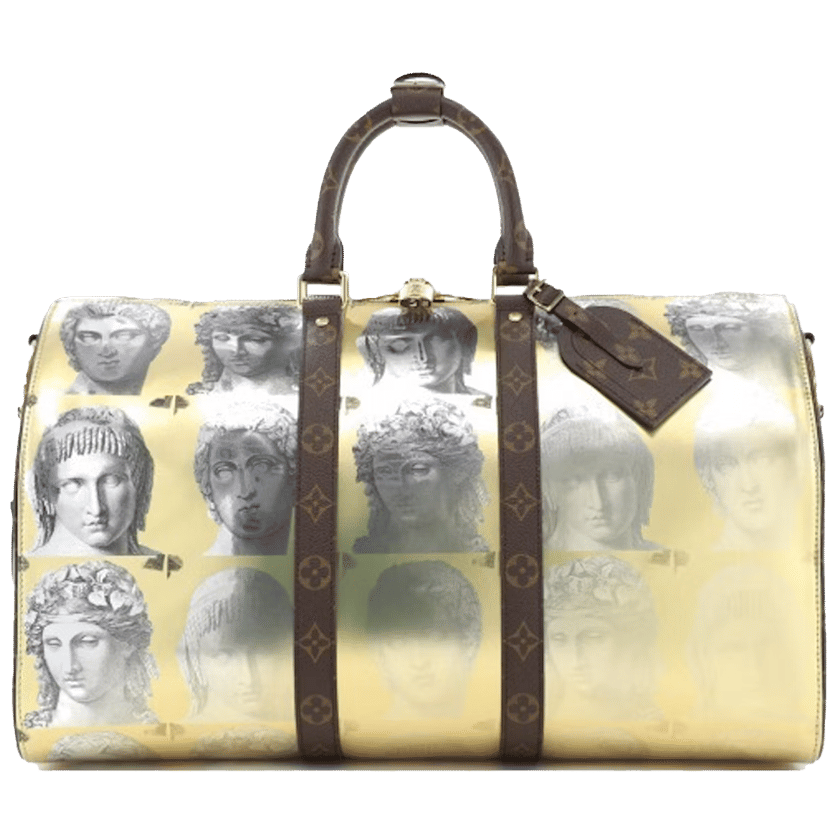 Louis Vuitton x Fornasetti Keepall Bandouliere 45 Gold
