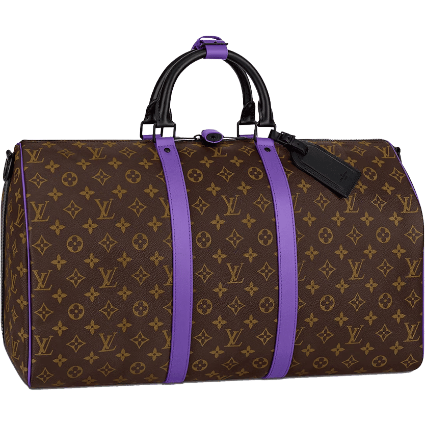Louis Vuitton Keepall Bandouliere 50 Monogram Macassar Brown/Purple