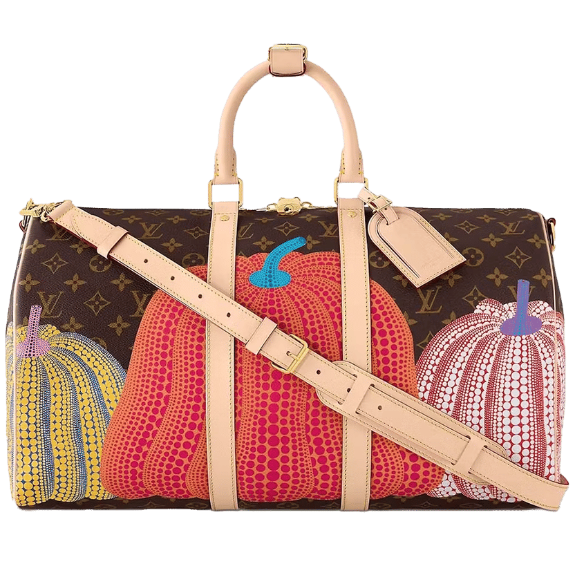 Louis Vuitton LV x YK Keepall 45 Pumpkin Print