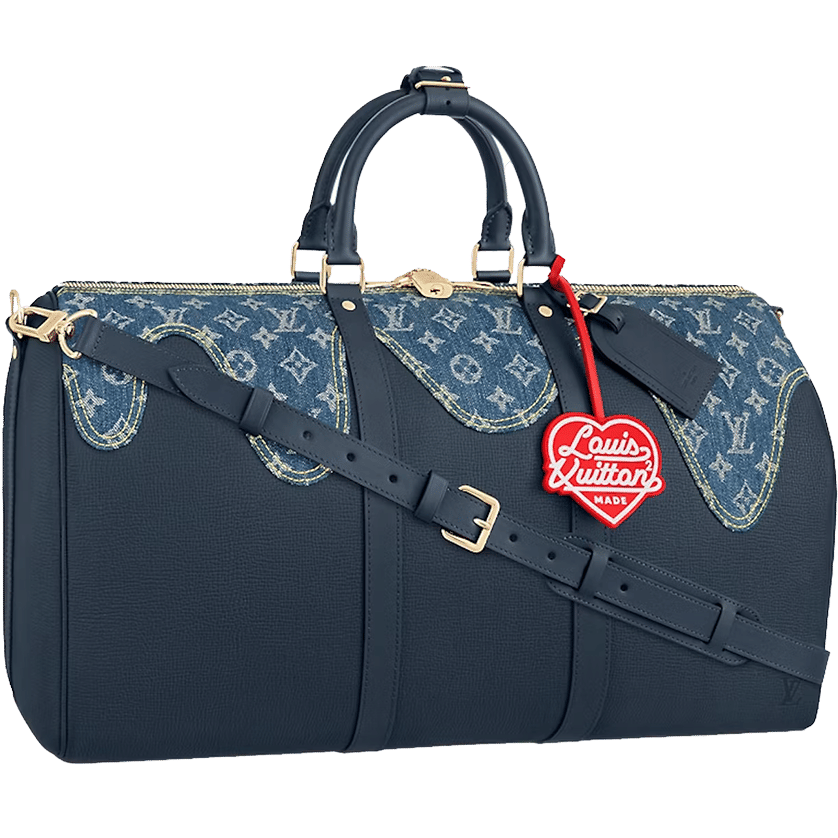 Louis Vuitton x Nigo Keepall Bandouliere 50 Monogram Blue