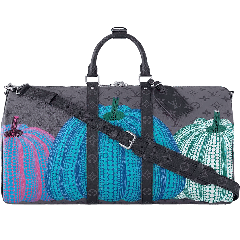 Louis Vuitton LV x YK Keepall 55 Pumpkin Print
