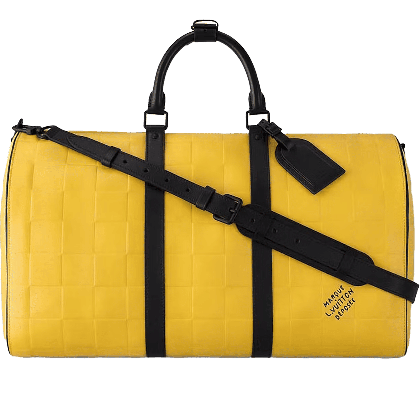 Louis Vuitton Keepall 50 Damier Scuba Yellow