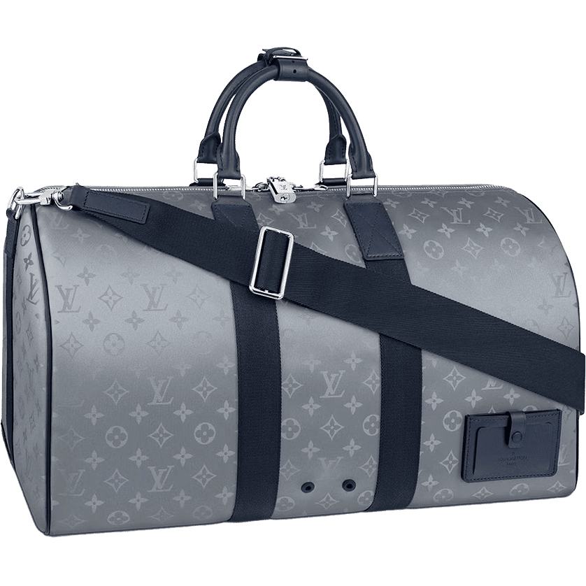 Louis Vuitton Keepall Bandouliere Monogram Satellite 50 Silver