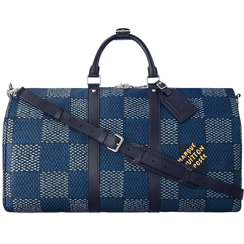 Keepall Bandoulière 50 Damier Heritage Blue