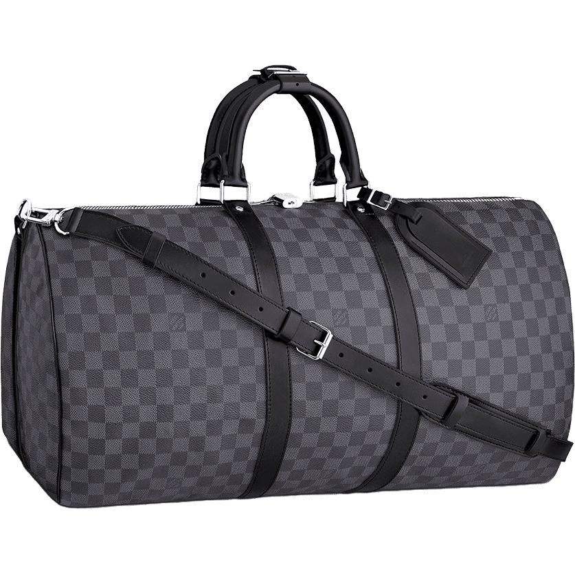 Louis Vuitton Keepall Bandouliere Damier Graphite 55 Black/Graphite