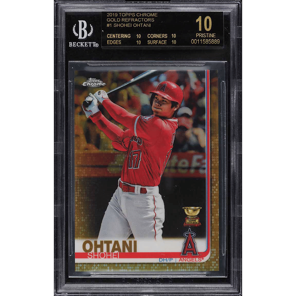 2019 Topps Chrome Gold Refractor Shohei Ohtani /50 BGS 10 PRISTINE, BLACK LABEL