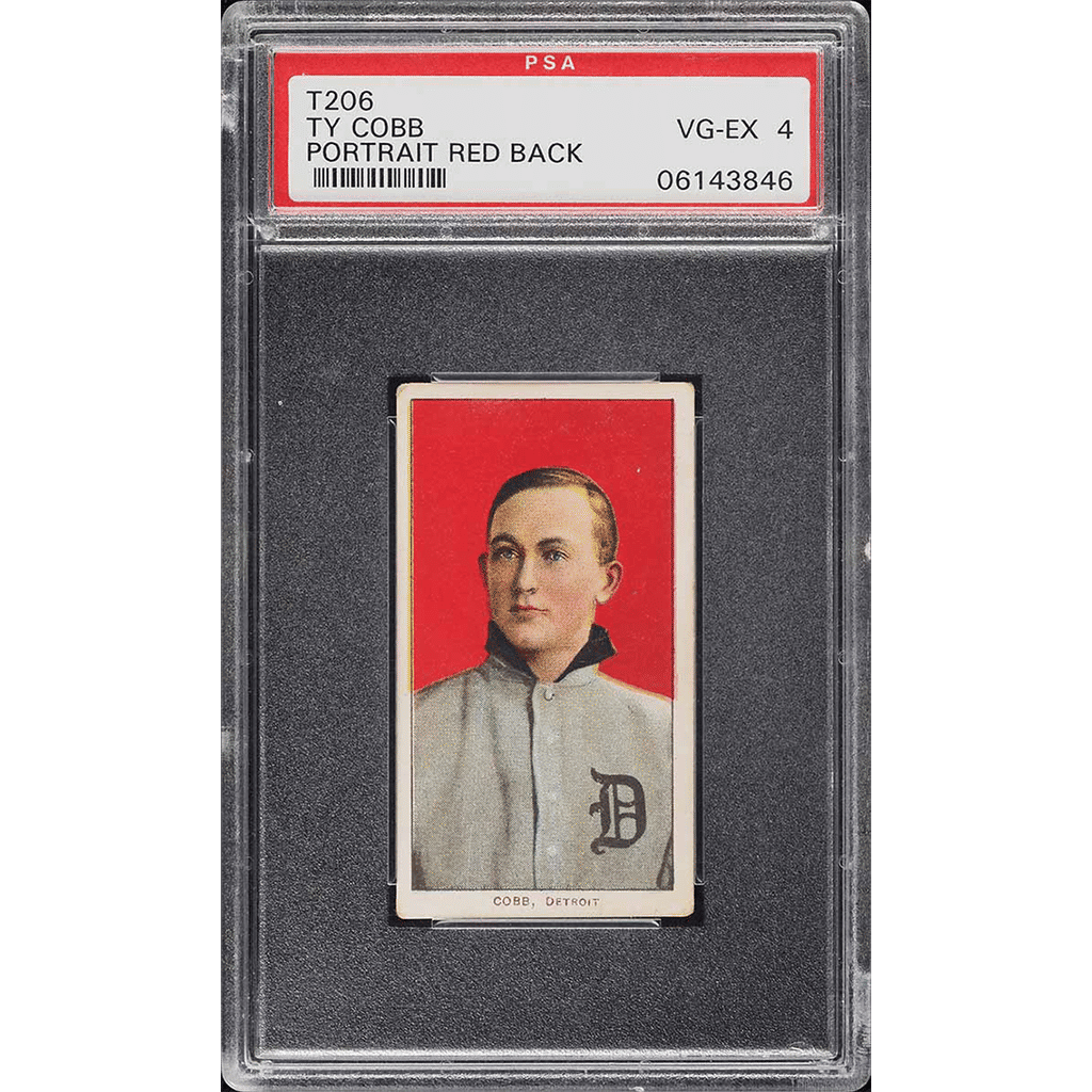 1909-11 T206 Ty Cobb RED PORTRAIT PSA 4 VGEX