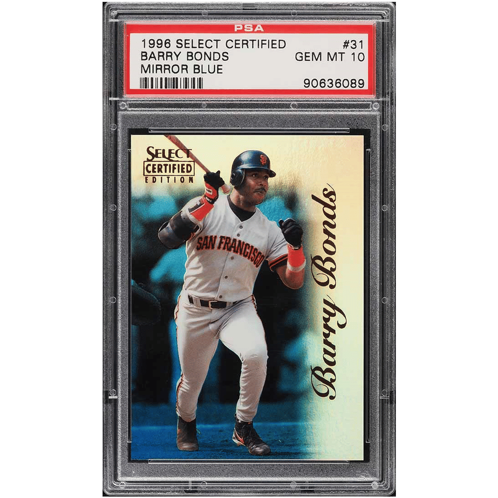 1996 Select Certified Mirror Blue Barry Bonds /45 #31 PSA 10 GEM MINT