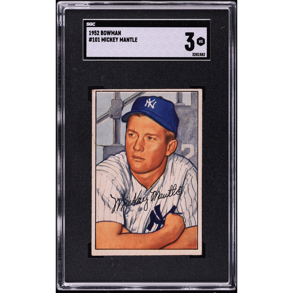1952 Bowman Mickey Mantle #101 SGC 3 VG