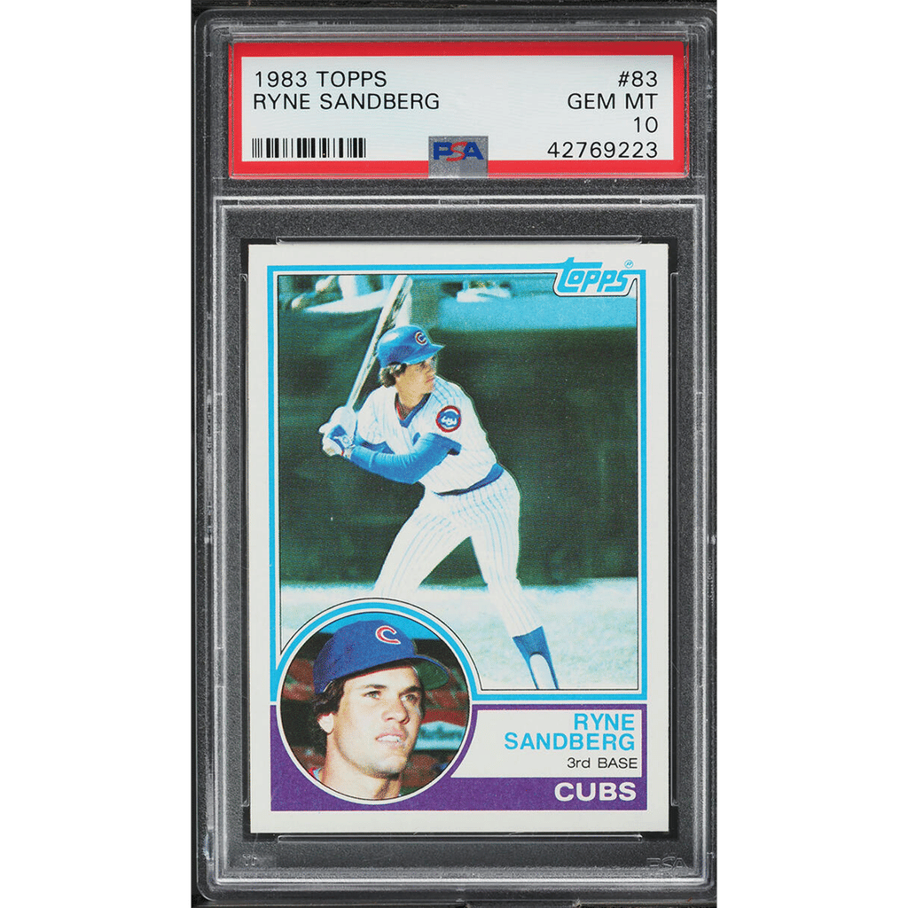 1983 Topps Ryne Sandberg ROOKIE #83 PSA 10 GEM MINT