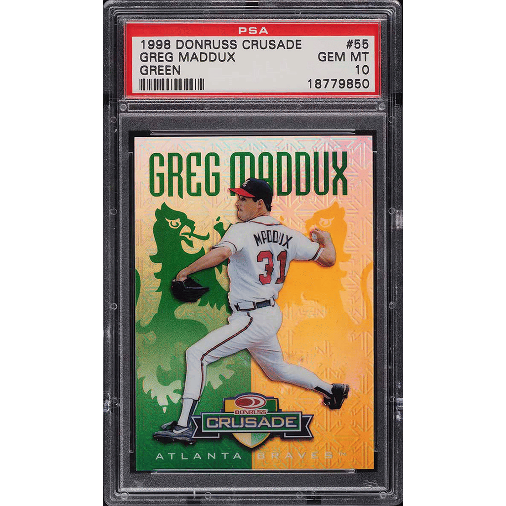 1998 Donruss Crusade Green Greg Maddux /250 #55 PSA 10 GEM MINT