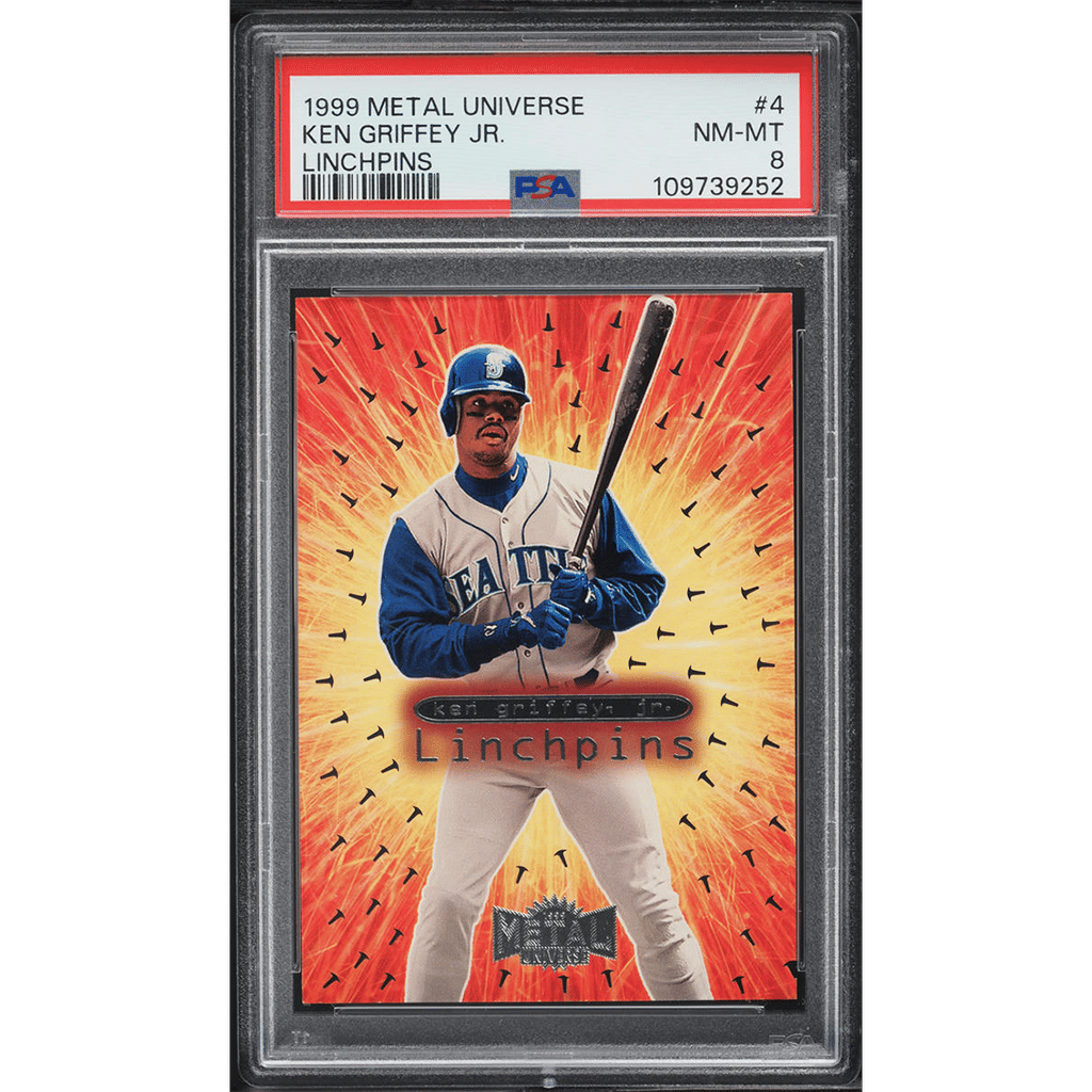 1999 Metal Universe Linchpins Ken Griffey Jr. #4 PSA 8 NM-MT