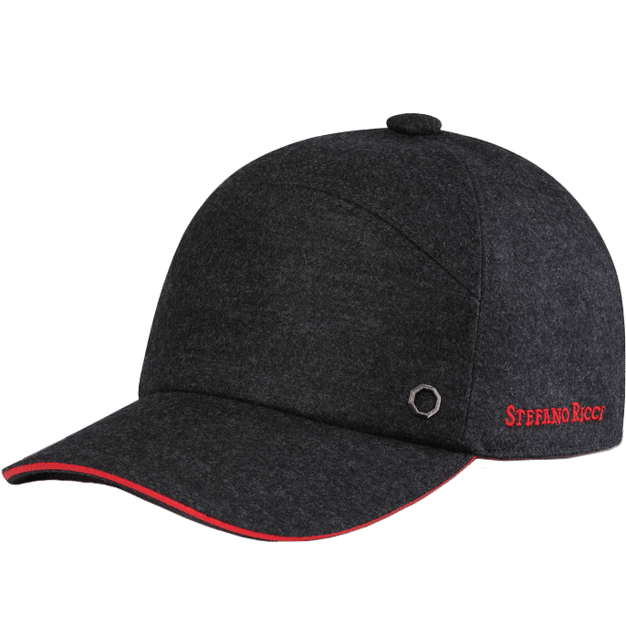 Stefano Ricci Wool Baseball Cap
