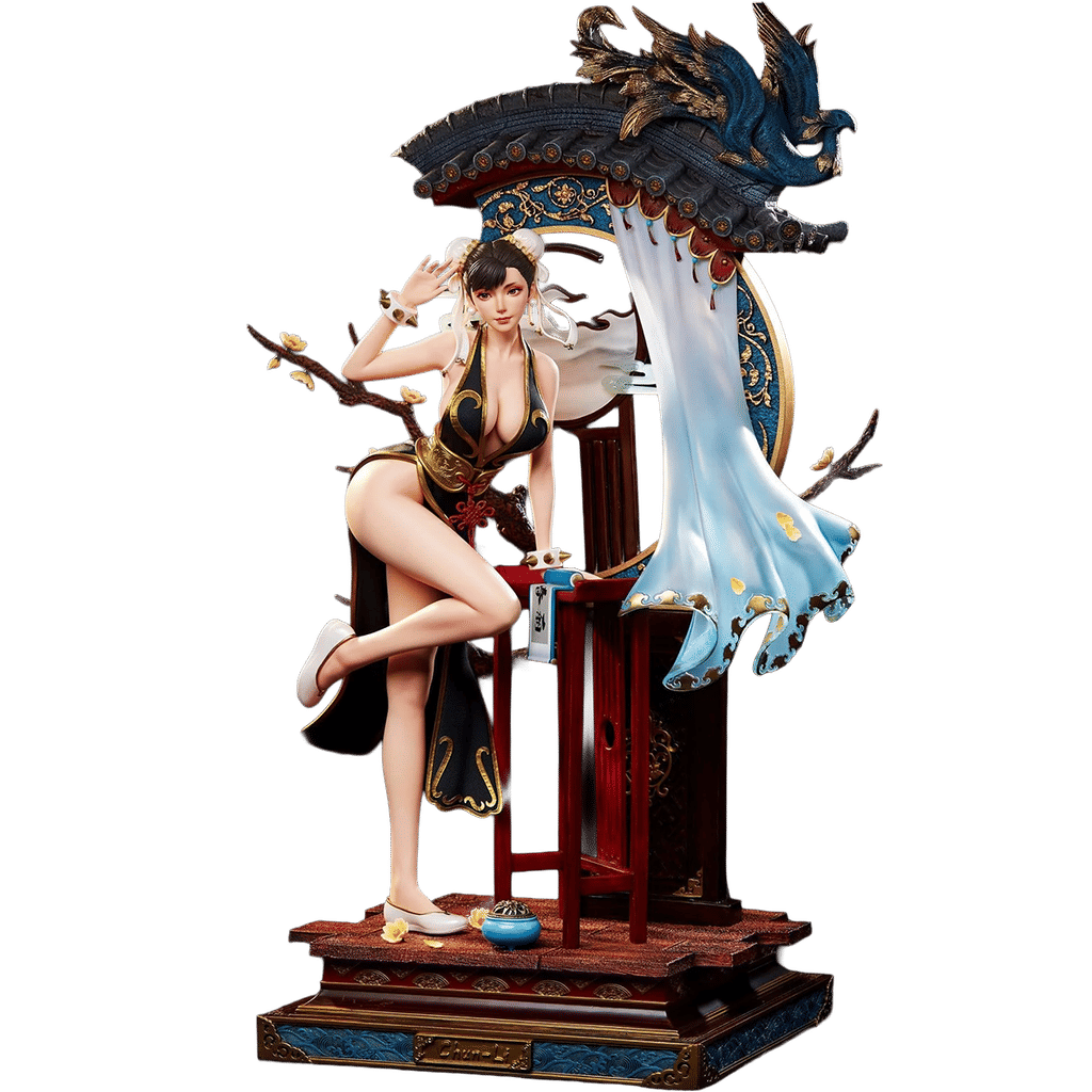 Chun Li 1/4 Scale Statue - Crystal Series - Black Version